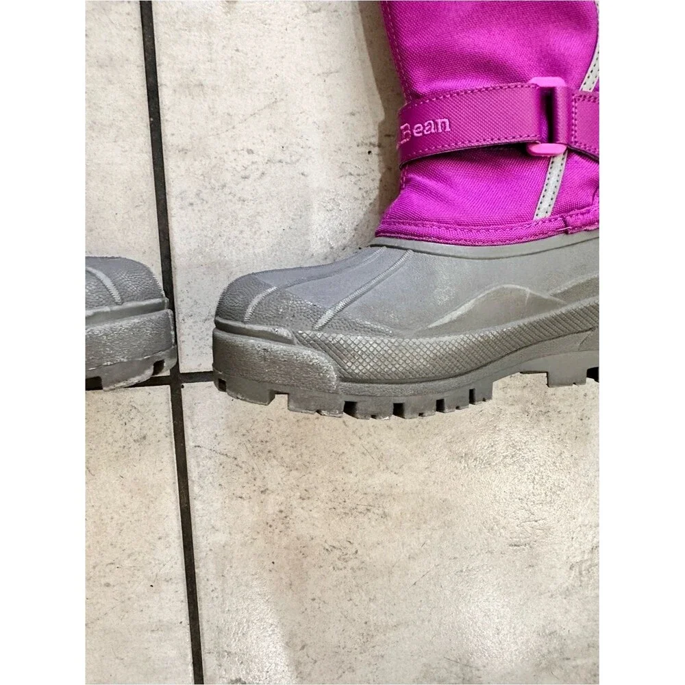 L.L.Bean Northwoods kids' winter boots Kids Purple Snow Boot Gray Sole 2